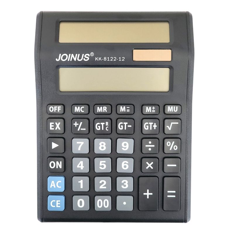 GENERICO - Calculadora KK-8122-12 Doble Pantalla 12 Dígitos 11981