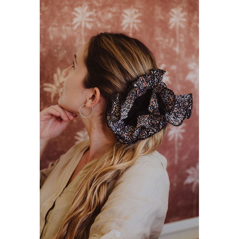 MANZA - Bamba Colet Maxi Scrunchie Negro Tribal