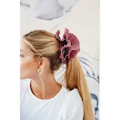 MANZA - Bamba Colet Maxi Scrunchie Palo Rosa Paraíso