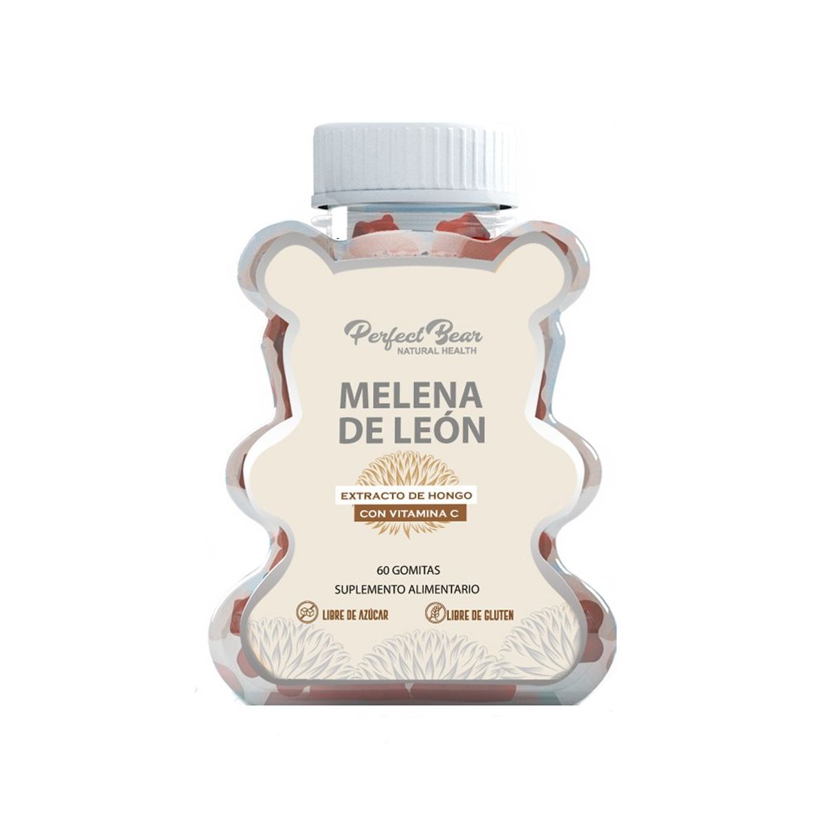 Perfect Bear - Melena de Leon mas Vitamina C gomitas Perfect Bear