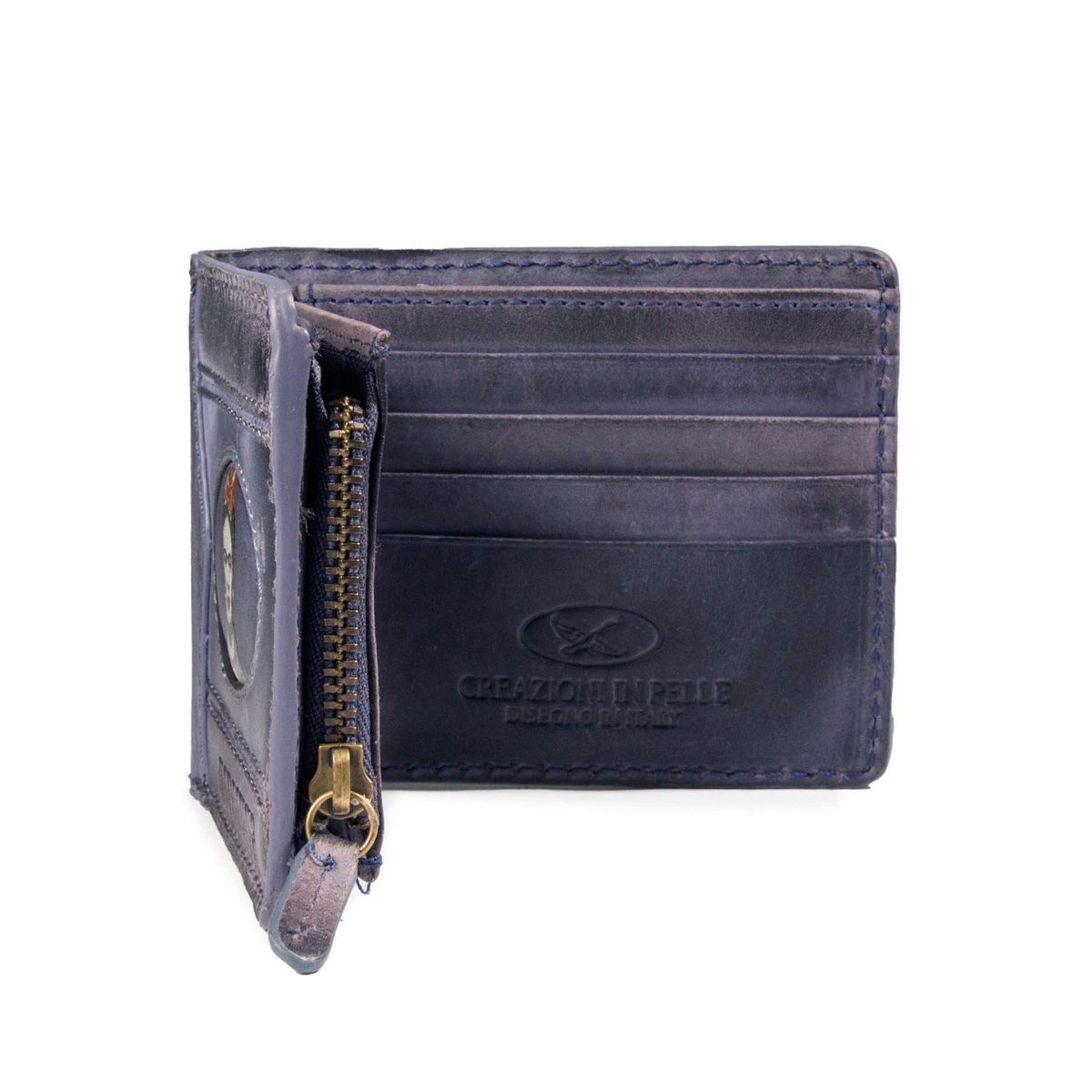 GINO RODINIS - Billetera Gino Rodinis Coco 9931 Frida Kahlo Azul