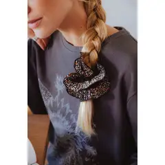 MANZA - Bambita Colet Scrunchie Negro Tribal