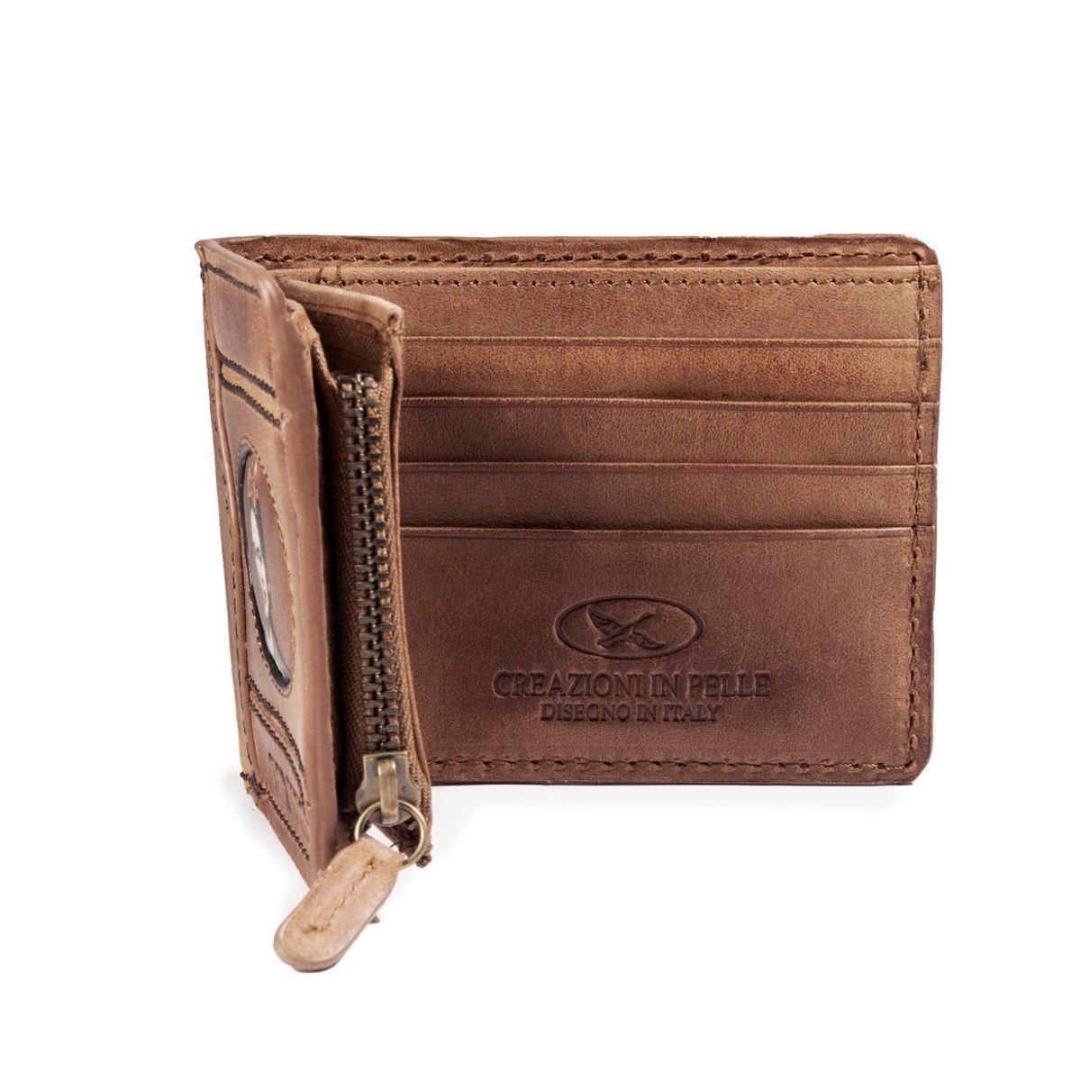 GINO RODINIS - Billetera Gino Rodinis Coco 9931 Frida Kahlo Café