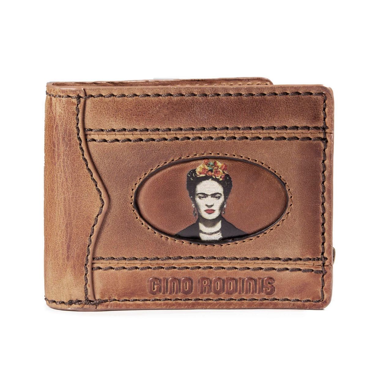 GINO RODINIS - Billetera Gino Rodinis Coco 9931 Frida Kahlo Café