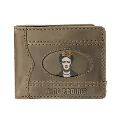 GINO RODINIS - Billetera Coco 9931 Frida Kahlo Verde