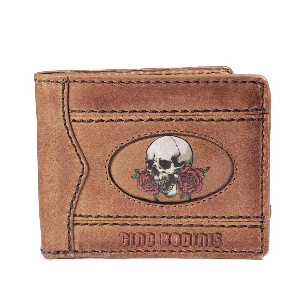 GINO RODINIS - Billetera Gino Rodinis Coco 9932 Calavera Café