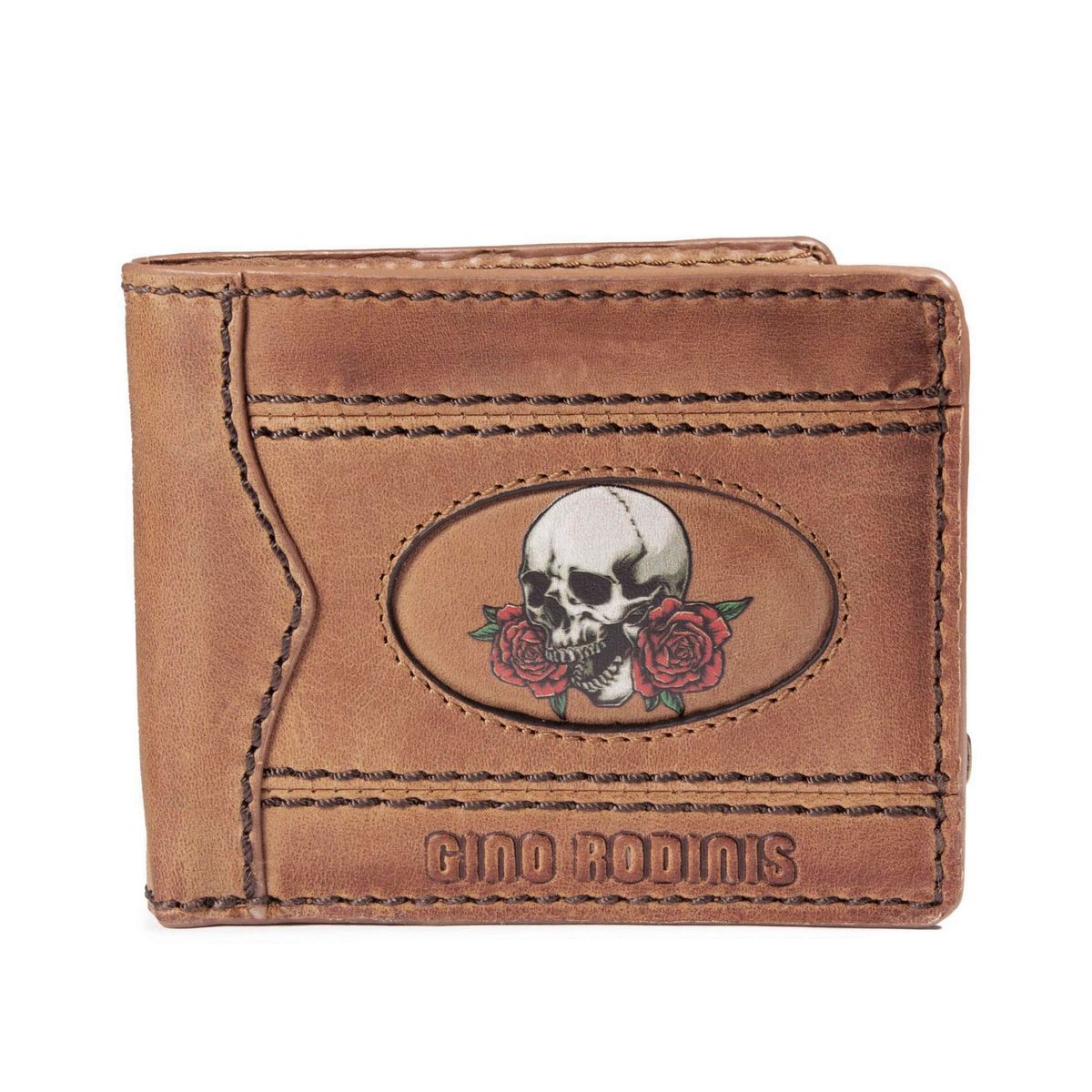 GINO RODINIS - Billetera Gino Rodinis Coco 9932 Calavera Café