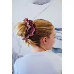 MANZA - Bambita Colet Scrunchie Palo Rosa Paraíso