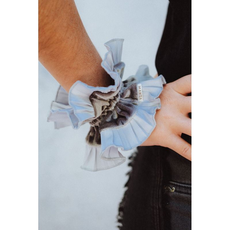 MANZA - Bambita Colet Scrunchie Perla Velvet