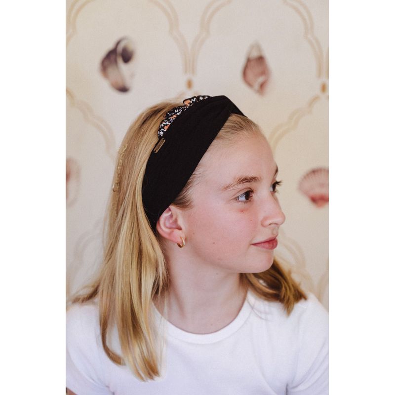 MANZA - Cintillo Kid Turbante Negro Tribal