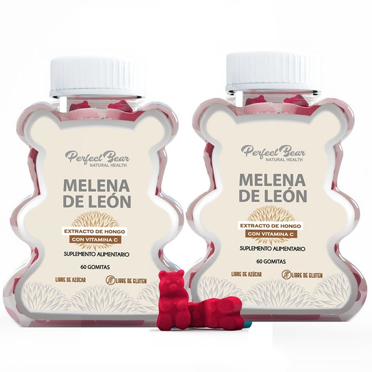 Perfect Bear - Melena de Leon mas Vitamina C gomitas Perfect Bear 2 Meses