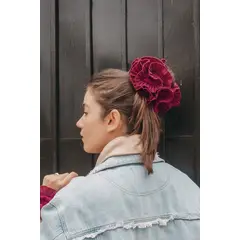MANZA - Bamba Colet Maxi Scrunchie Burdeo Basic