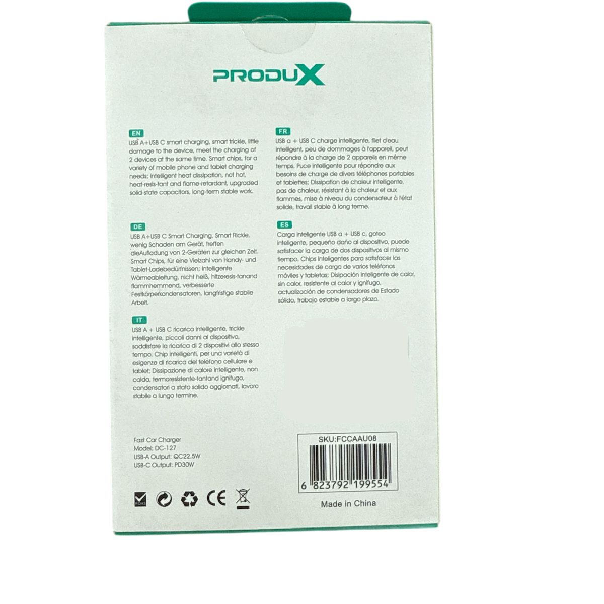 JOIGO - Cargador De Auto USB C y USB Protección Carga Rapida 3.0