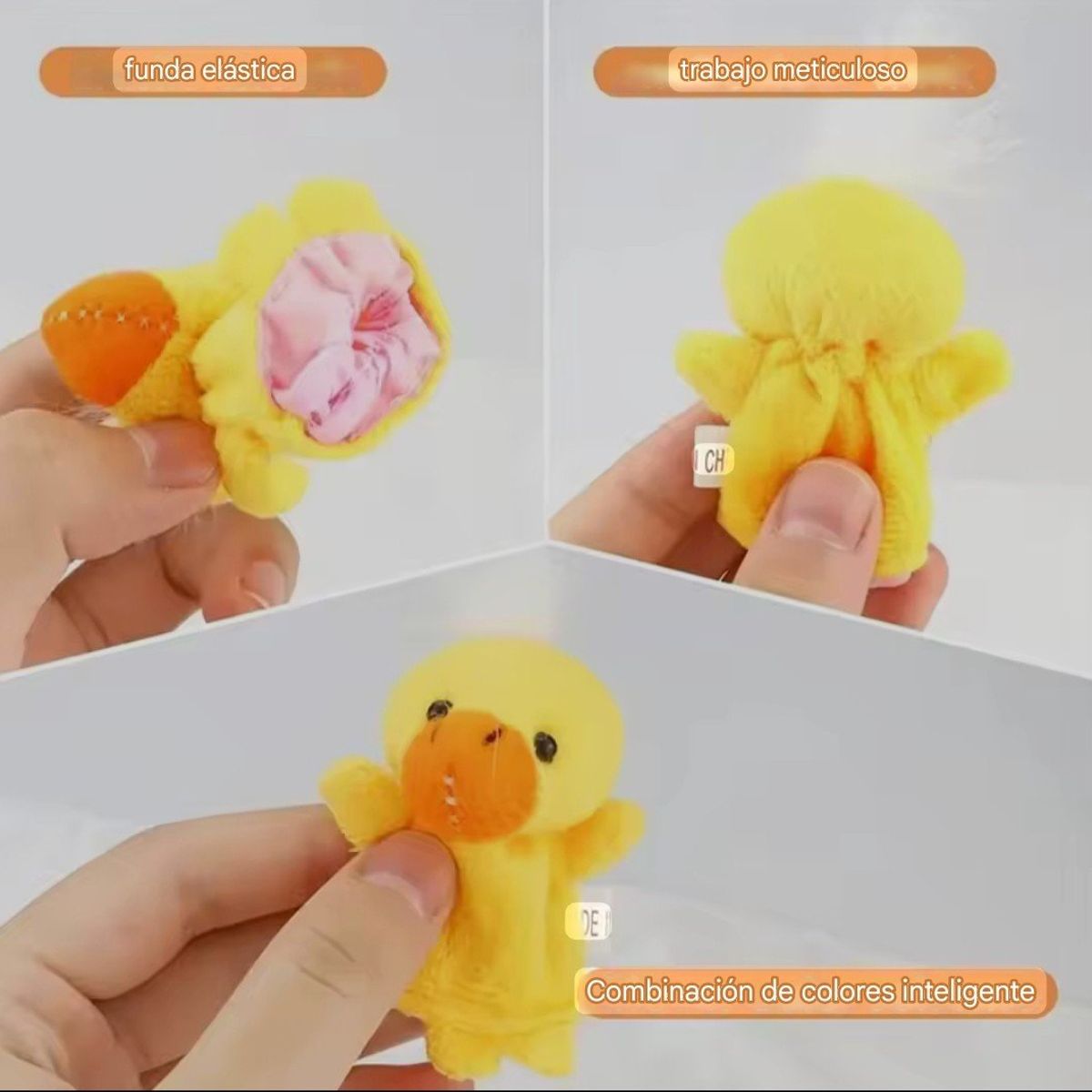 GENERICO - Títeres infantil para dedos 10 unidades animales multicolor 00164AN