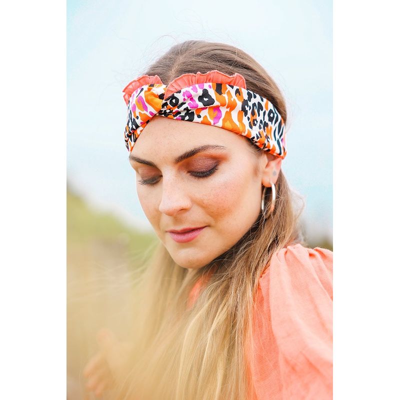 MANZA - Cintillo Turbante Coral Ink