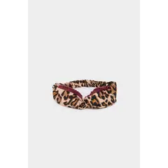 MANZA - Cintillo Kid Turbante Burdeo Print