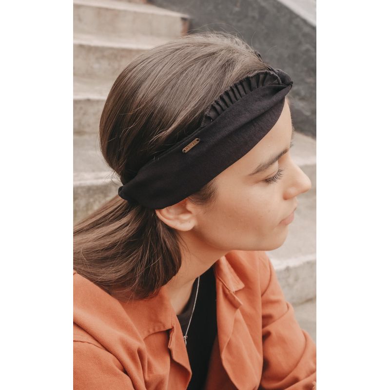 MANZA - Cintillo Kid Turbante Negro Basic