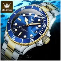 Reloj Hombre de Lujo Deportivo Acero Inoxidable Cuarzo Resistencia 30m Cristal Hardlex Calendario