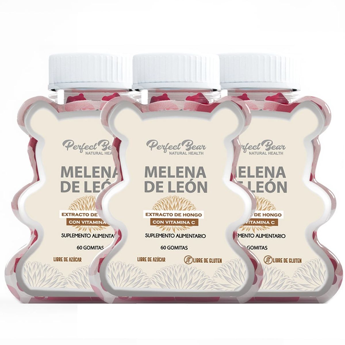 Perfect Bear - Melena de Leon mas Vitamina C gomitas Perfect Bear 3 Meses