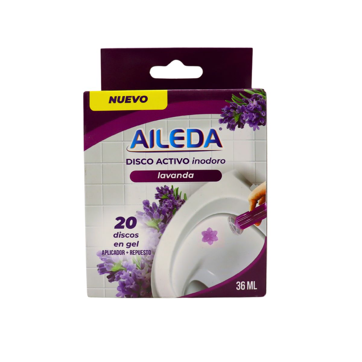 AILEDA - Inodoro Discos en Gel Aileda Lavanda Limpiador Baño