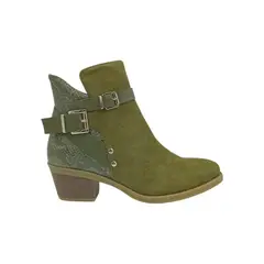PAND G - Botín Verde Taco Mujer