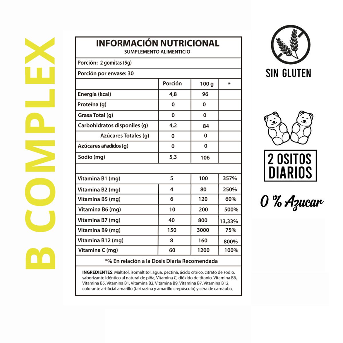 Perfect Bear - B Complex 1 mes, Perfect Bear