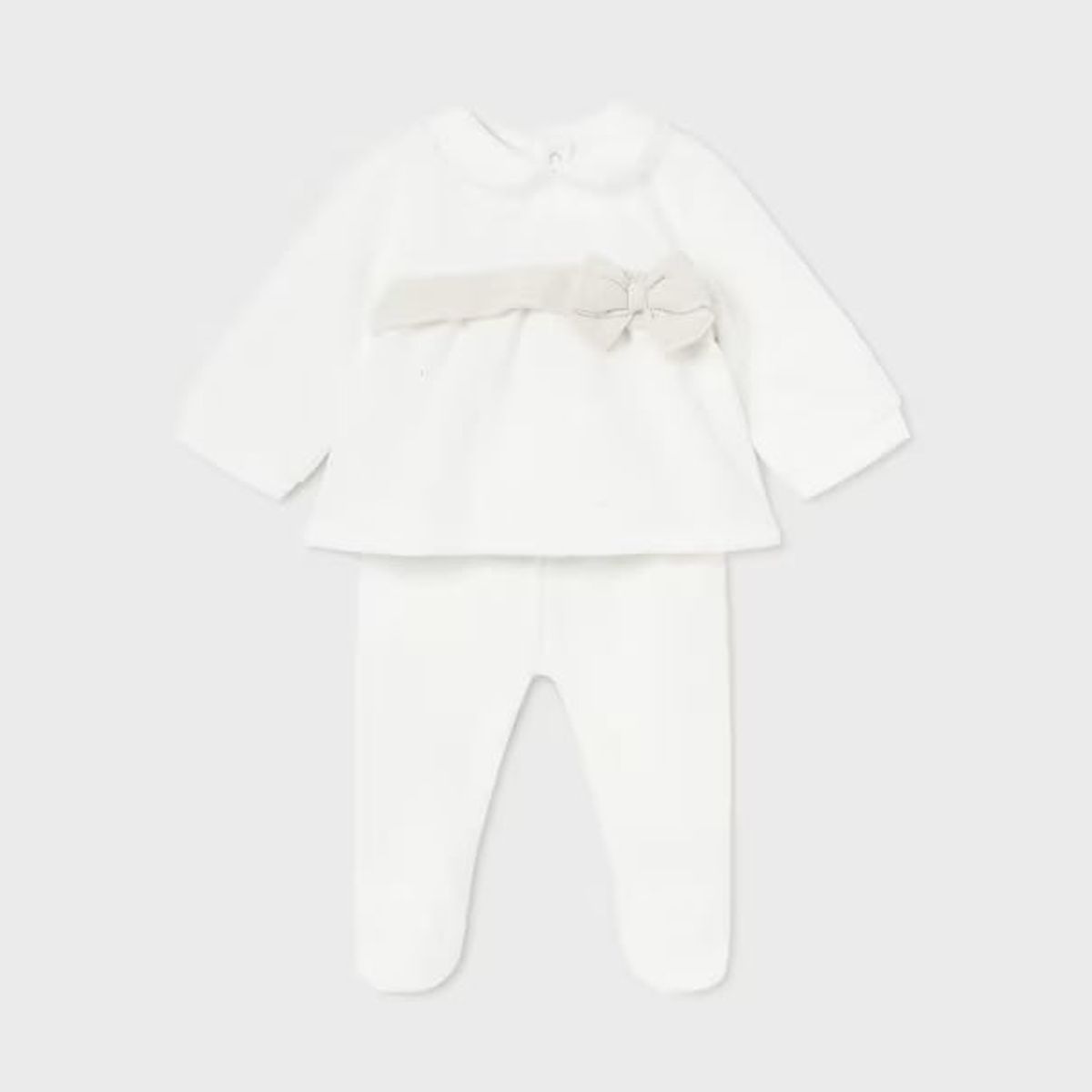 MAYORAL - Elegante  Conjunto polaina y camiseta tundosada recién nacida