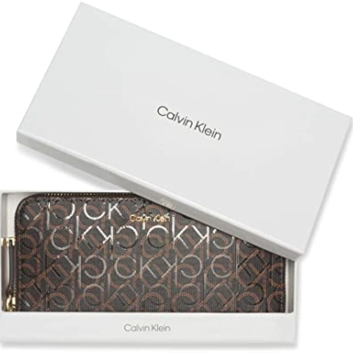 CALVIN KLEIN - Billetera Saffiano Continental Mujer