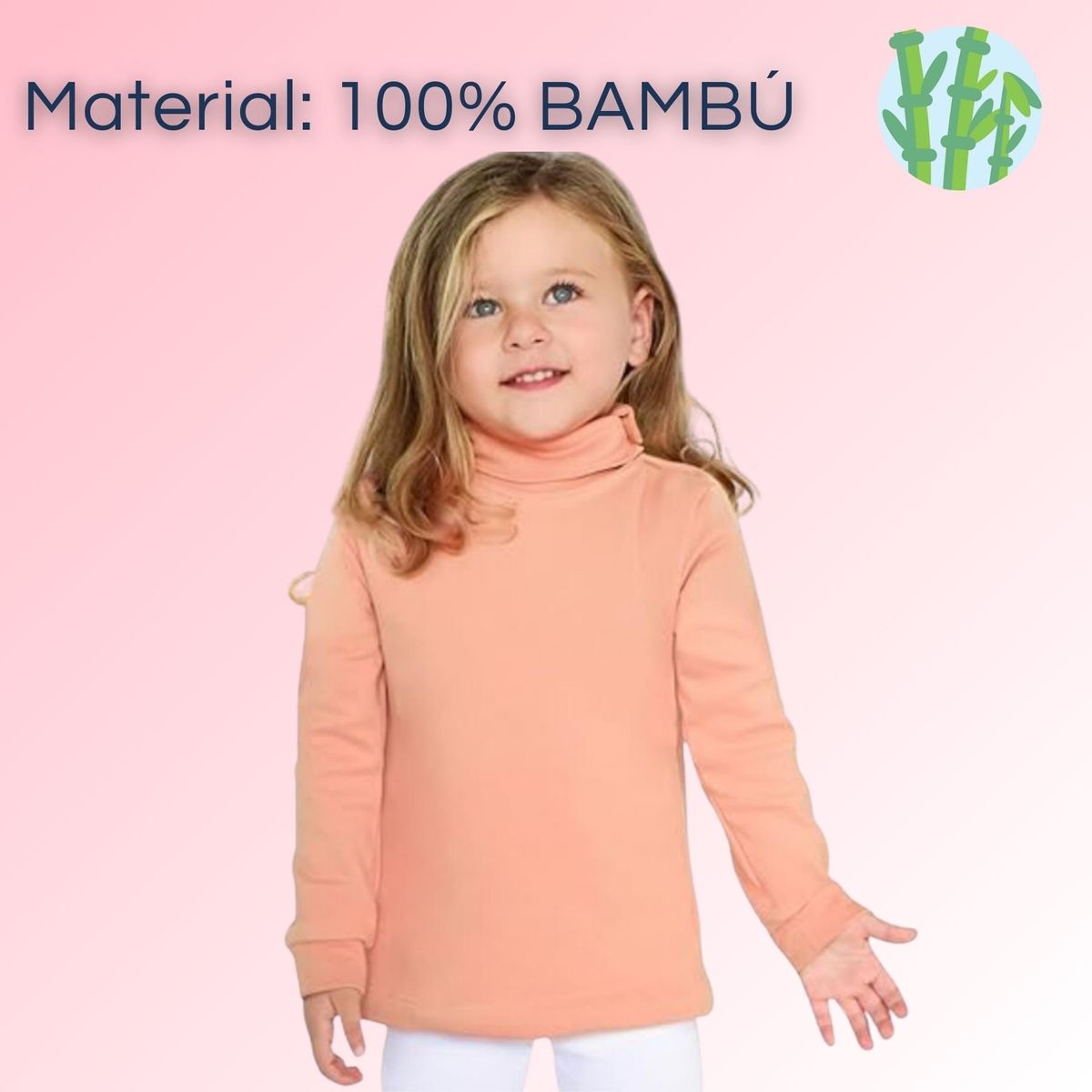 UTILISIMO - Pack 3 Camisetas Polera Bambú Beatle De Niña Primera Capa