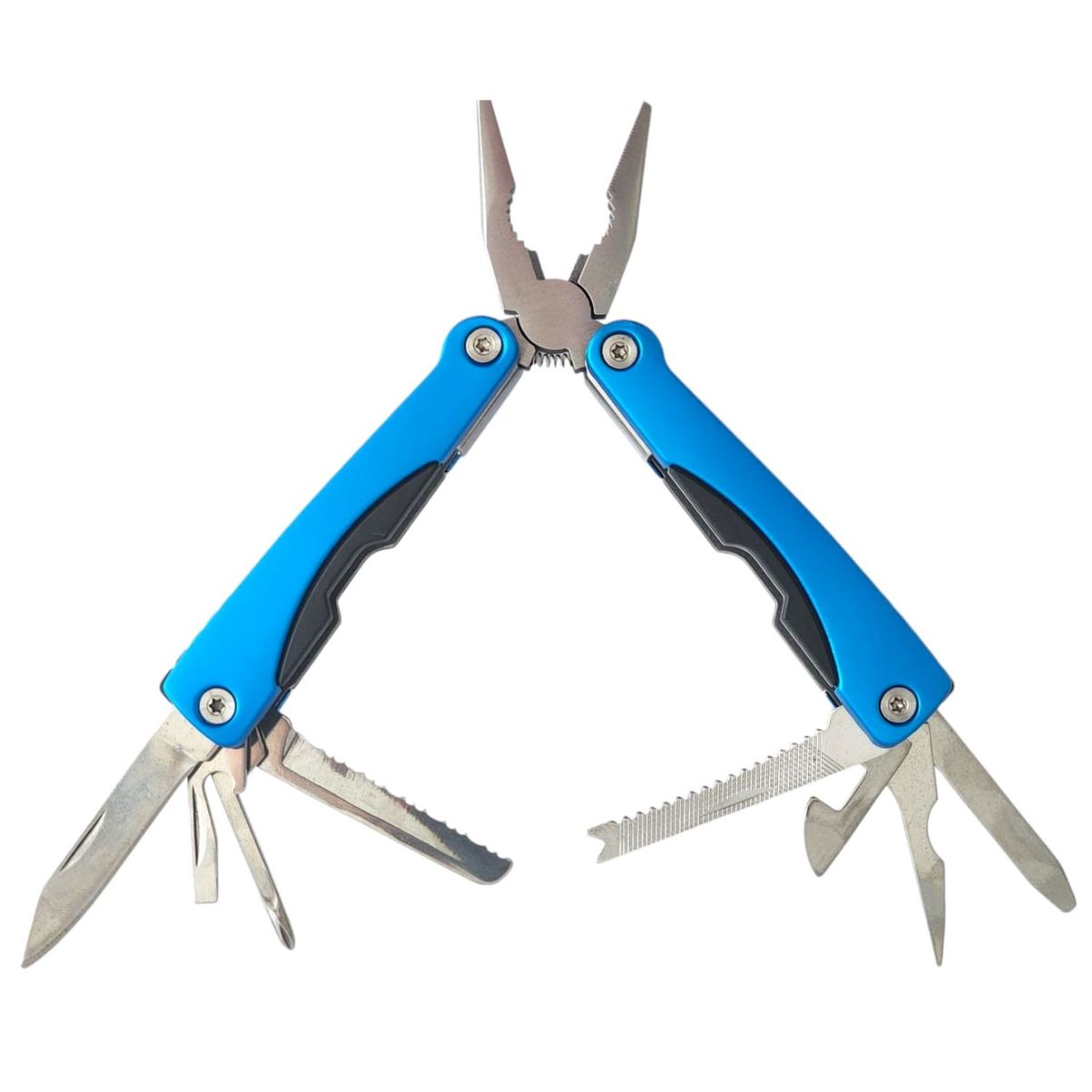 GENERICO - Alicate de Bolsillo Multiherramienta 9 en 1 Azul 13043