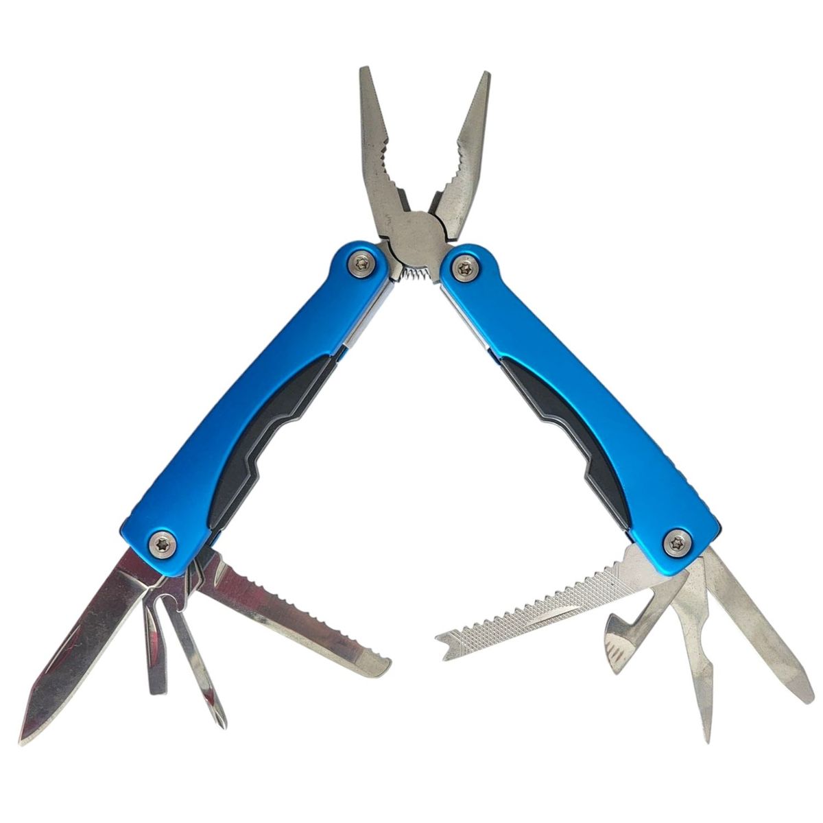 GENERICO - Alicate de Bolsillo Multiherramienta 9 en 1 Azul 13043