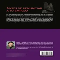 DEBOLSILLO - Antes De Renunciar A Tu Empleo Rich Dads Before De Kiyosaki Robert