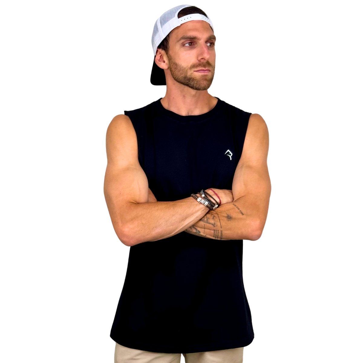 KONKO ACTIVE - Sudadera Tank Wild Revenge Negra Sin Mangas Hombre konko