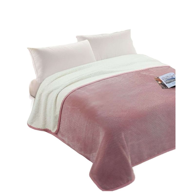 GENERICO - FRAZADA CON CHIPORRO  KING 230X250 Rosa
