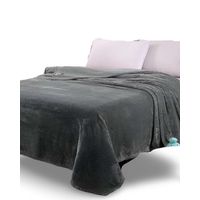 MANTAS PLUHS GRIS PLAZA Y MEDIA