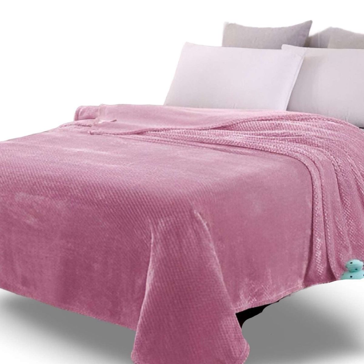 GENERICO - MANTAS PLUHS ROSADO  2 PLAZAS