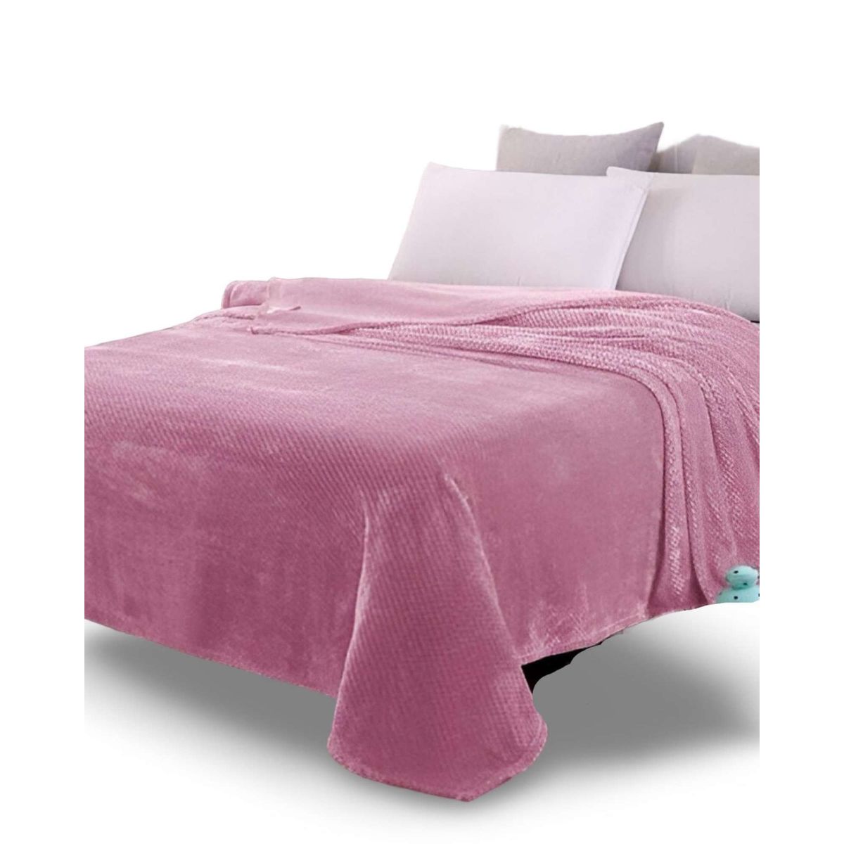 GENERICO - MANTAS PLUHS ROSADO  2 PLAZAS