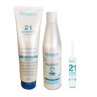 21 Shampoo 300ml - Mascarilla 250ml - 1 Ampolla Boost