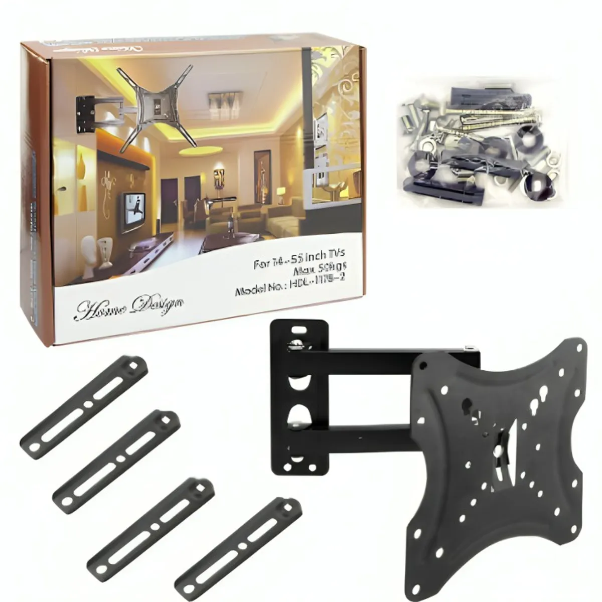 GENERICO - SOPORTE TV DE 14 A 55 CON BRAZO MODHDL-117B-2 MAXIMO 50 KILOS