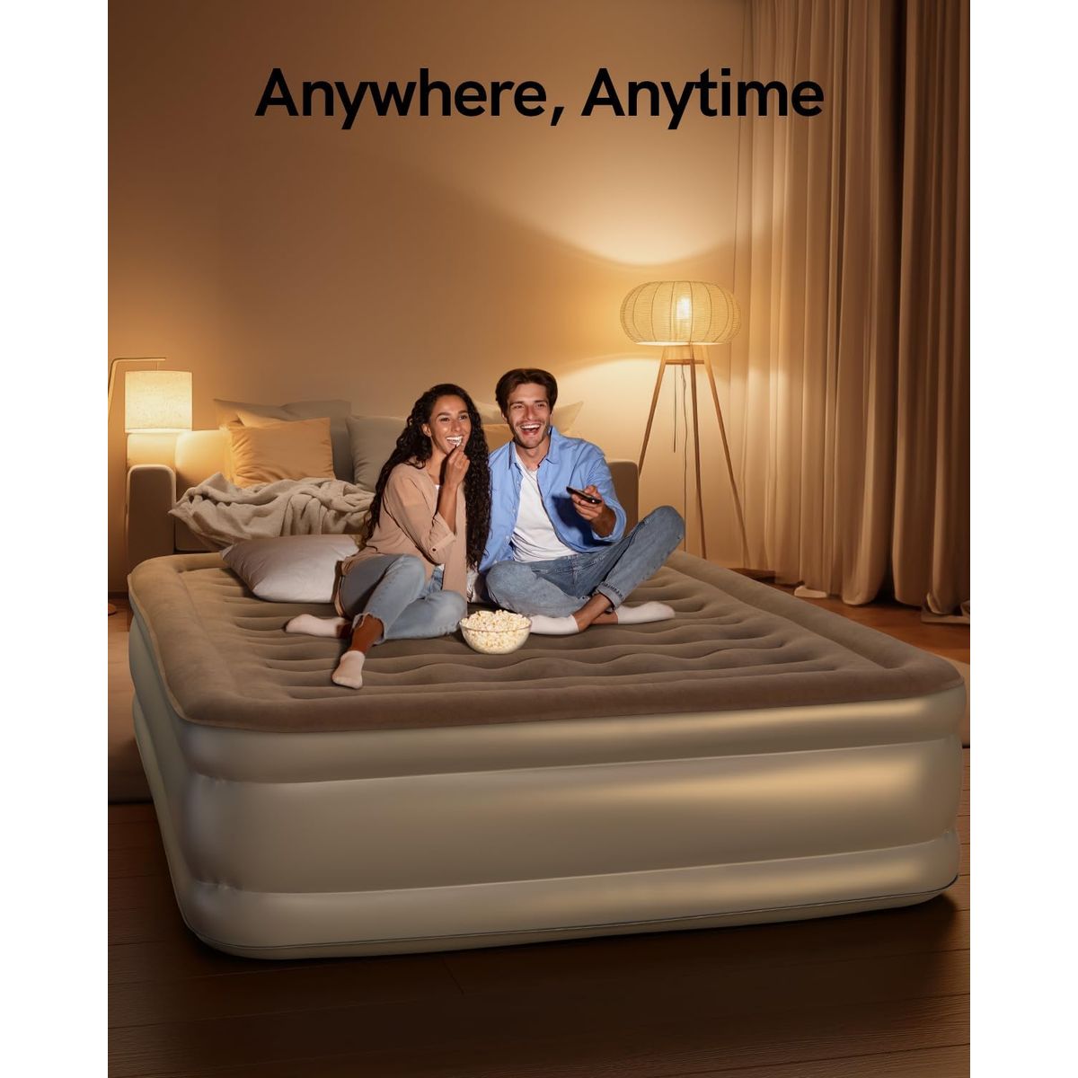 UNIBAG - colchon inflable camping hogar 1 plaza