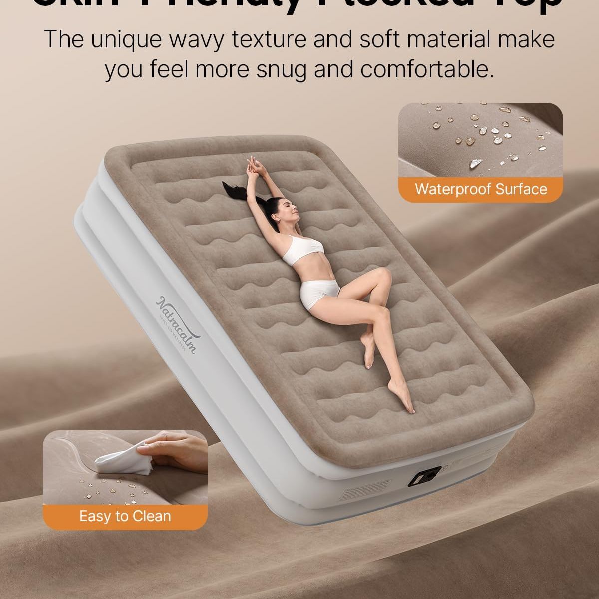 UNIBAG - colchon inflable camping hogar 1 plaza