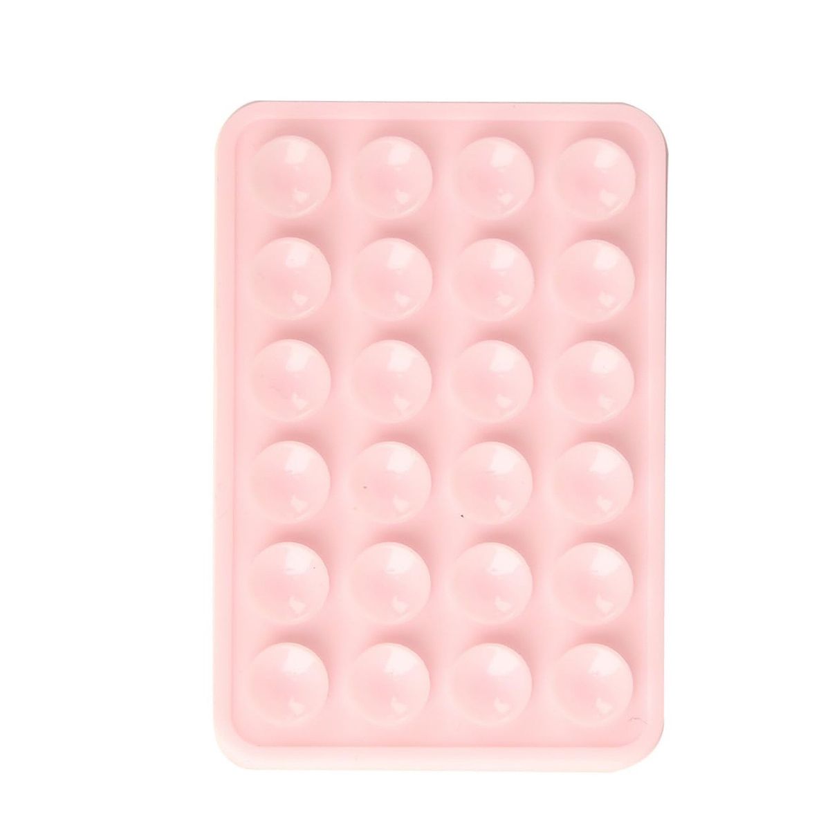 GENERICO - Soporte Silicona Con Ventosa Para Carcasa-celular-Rosa Claro