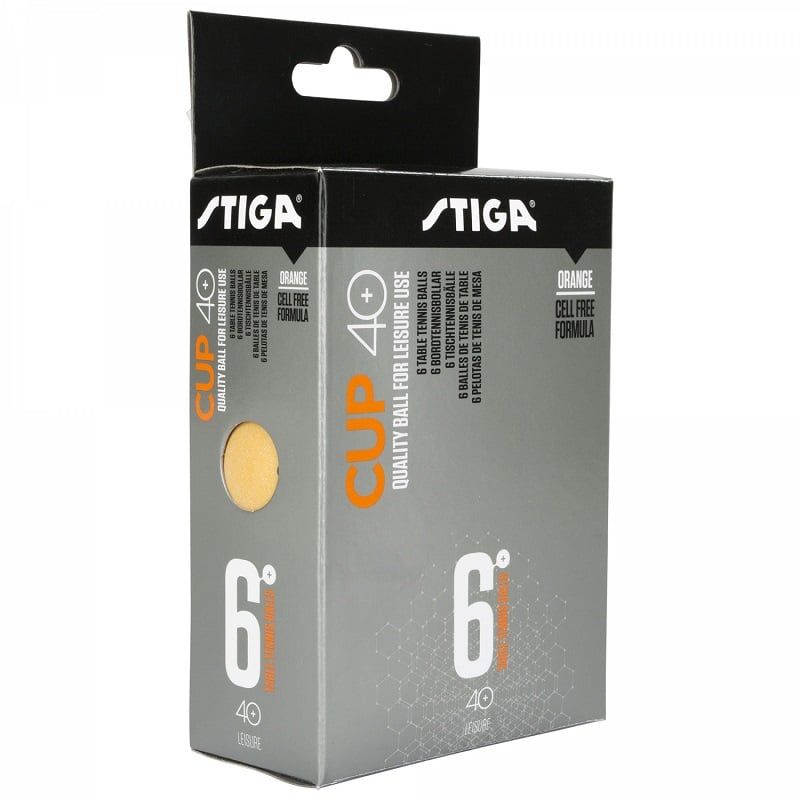 STIGA - PELOTA TENIS DE MESA STIGA CUP 40+ NARANJA X6