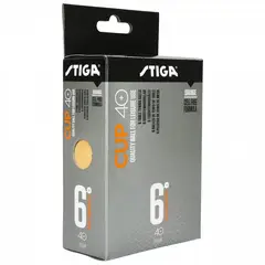 STIGA - PELOTA TENIS DE MESA CUP 40+ NARANJA X6