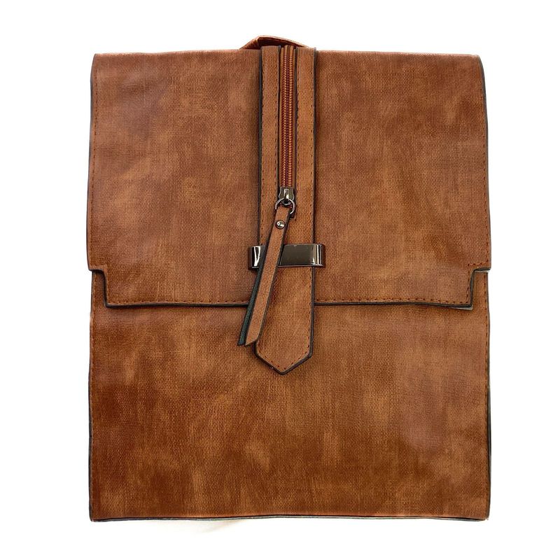 GENERICO - Mochila Cartera Ecocuero Mujer Elegante Multifuncional Uso Diario