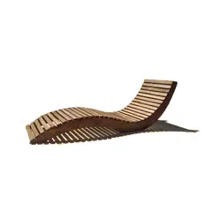 GENERICO - Reposera de madera para jardín y terraza
