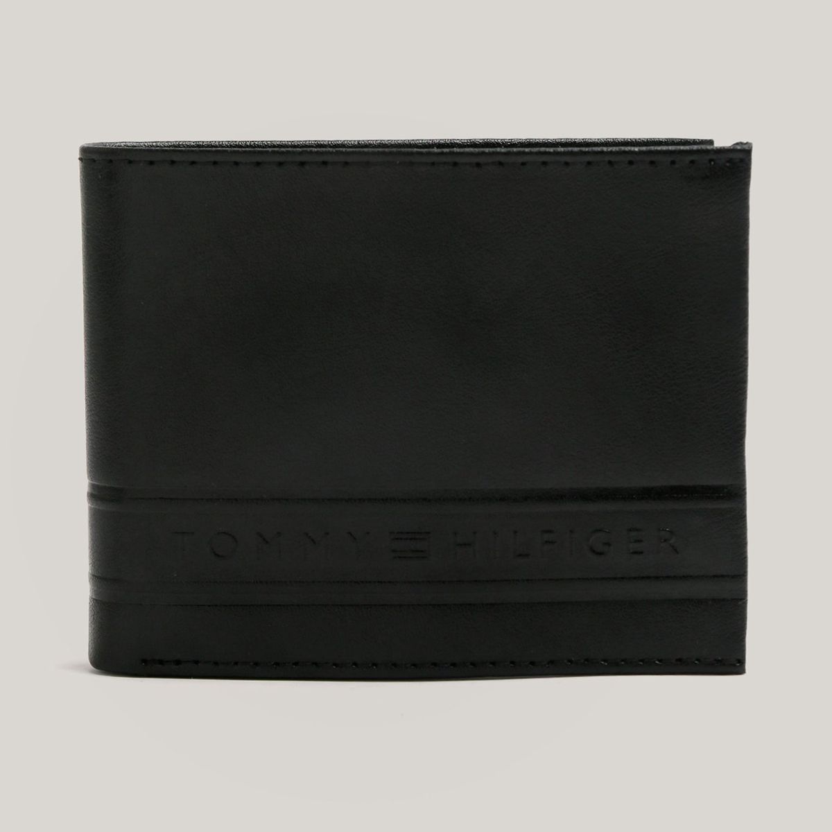 TOMMY HILFIGER - Billetera Con Logo Bordado Negro Tommy Hilfiger