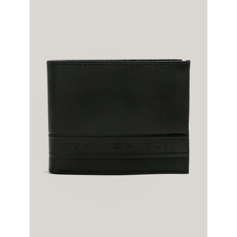 TOMMY HILFIGER - Billetera Con Logo Bordado Negro Tommy Hilfiger