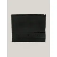TOMMY HILFIGER - Billetera Con Logo Bordado Negro