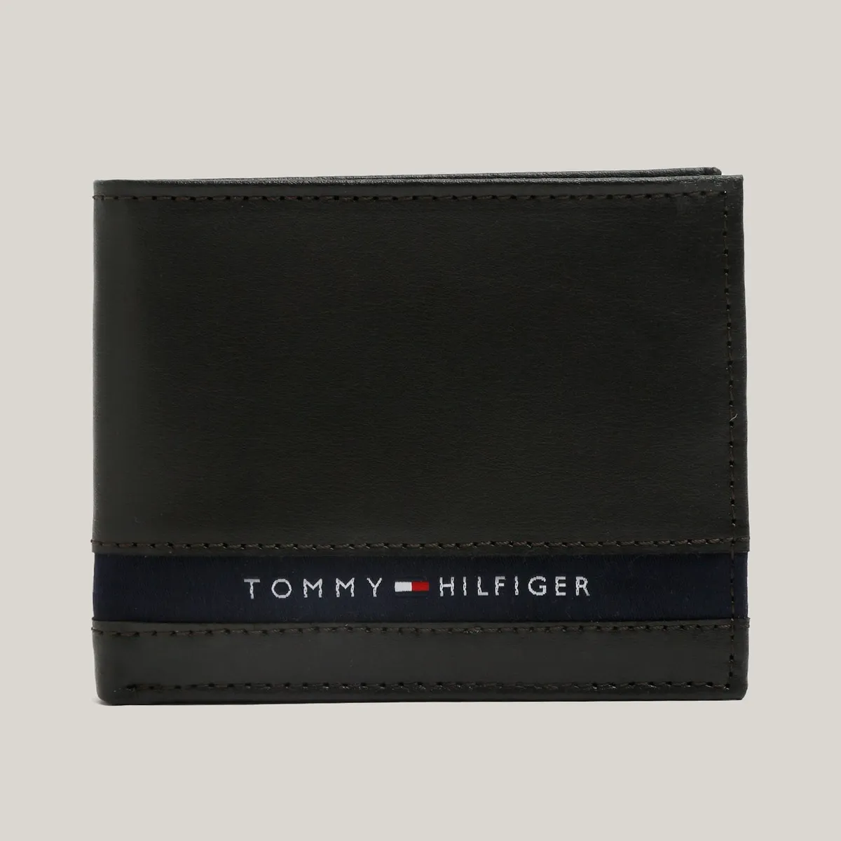 TOMMY HILFIGER - Billetera Emmett Con Logo Café Tommy Hilfiger